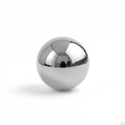 Möbelknopp Ball 11 30 Mässing Silver Krom