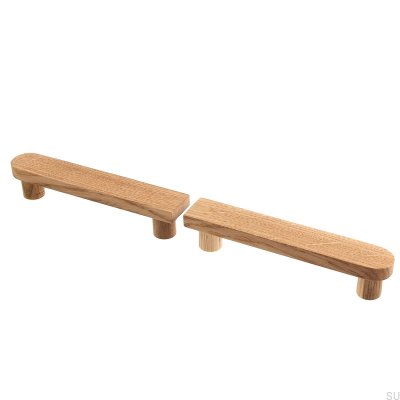 Basic Halvrund 128 Ek Hård Olja Möbelhandtag, Färglös, Halvmatt