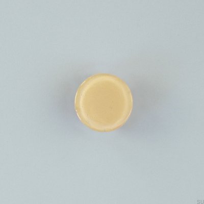 Beige möbelknopp i glas Circle 80