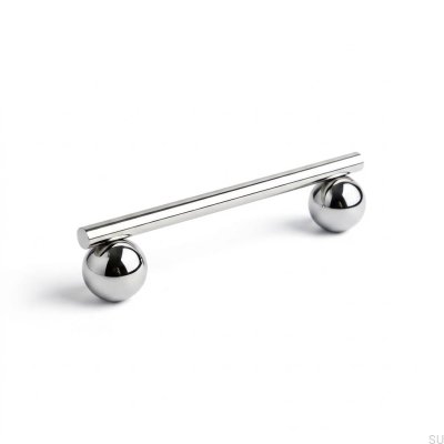 Marbelo 04 M Mässing Silver Krom Möbelhandtag