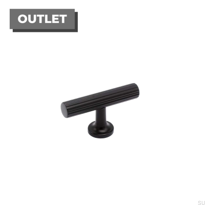 Möbelknopp T-Bar Portland Metall Svart
