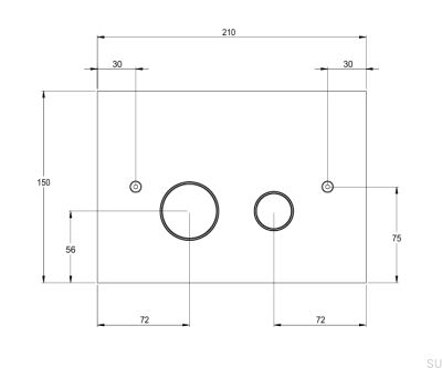 TA Omega spolknapp mässing borstad nickel
