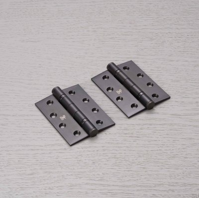 Gångjärn för dörr 102 x 76 x 3 mm mässing bränd brons (set om 2)