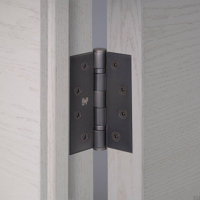 Gångjärn för dörr 102 x 76 x 3 mm mässing bränd brons (set om 2)