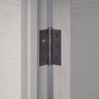 Gångjärn för dörr 76 x 51 x 2 mm mässing bränd brons (set om 2)