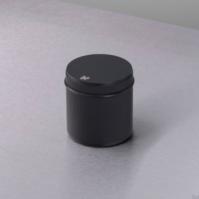 Fristående linjär dörrstopp i stål, svetsmaskin, svart