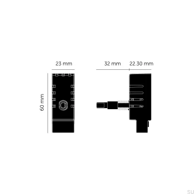 LED 120W trappdimmermodul brittisk standard