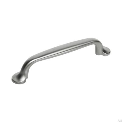 Avlångt möbelhandtag 7032 96 Borstat silver (inox look)