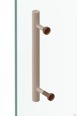 Boto 18 duschdörrknopp, aluminium, förnicklad, polerad