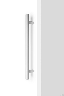 Boto Big 320 avlångt möbelhandtag, borstad silverfärgad aluminium