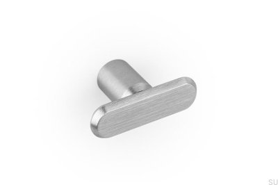 T-Bar Fase 52 Möbelknopp i Aluminium, Borstad Silver
