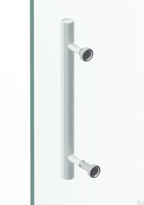 Boto 18 Aluminium Silver Borstad Duschdörrknopp