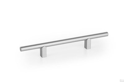 Kumo 128 Aluminium Borstad Silver Avlångt Möbelhandtag