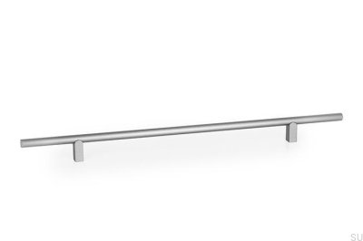 Kumo 320 Aluminium Borstad Silver Avlångt Möbelhandtag