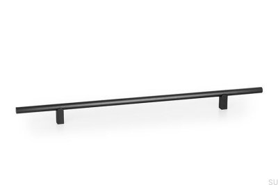 Kumo 320 avlångt möbelhandtag, aluminium, svart, titan
