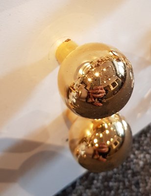 Möbelknopp 8322 Polerat guld, Lackat