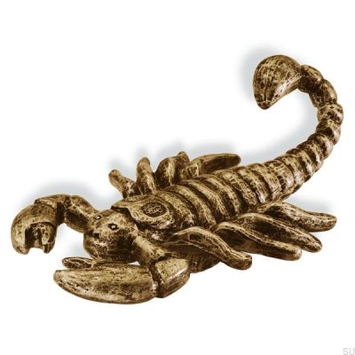 Möbelknopp Krok Scorpion Ancient brons