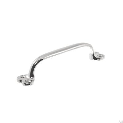 Avlångt möbelhandtag 5835 Polerad nickel