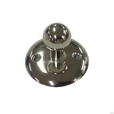 Möbelknopp med bas 5319 Polerad nickel