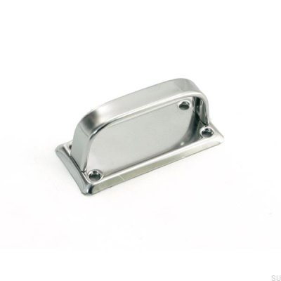 Avlångt möbelhandtag med bricka 5182 Silver