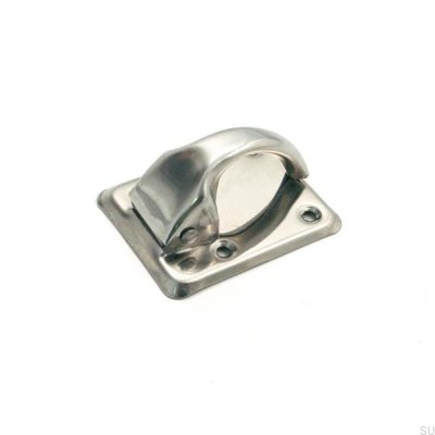 Avlångt möbelhandtag med bricka 5181 Silver