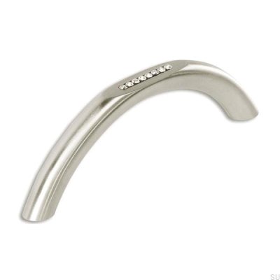 Avlångt möbelhandtag 9060 96 Silver