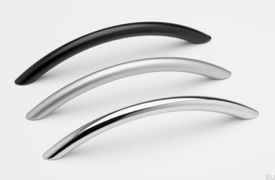 Avlångt möbelhandtag 7860 96 Silver Borstad (aluminiumlook)