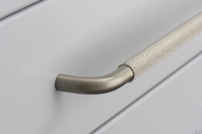 Helix 128 avlångt möbelhandtag, aluminium, silver 