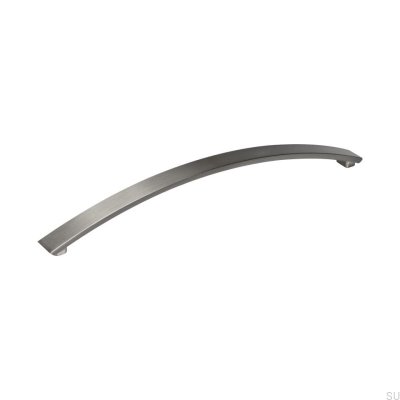 Malen 224 avlångt möbelhandtag Borstat silver (inox look)