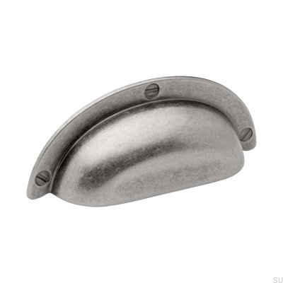 Skål Shell Möbelhandtag 3922 95 Antik silver