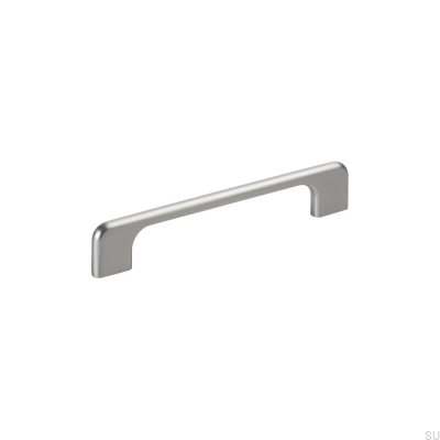 Avlångt möbelhandtag Doppia 128/160 Silver aluminium