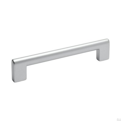 Avlångt möbelhandtag 0112 Ara 96 Silver Borstad (aluminiumlook)