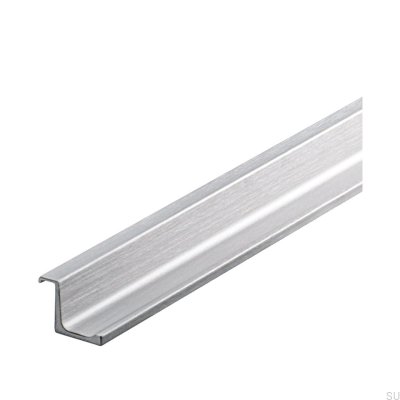 Möbelhandtag med täckkant 596 Silver Stål