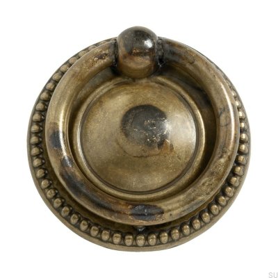 Runt möbelhandtag Ring 106 41 Antik brons