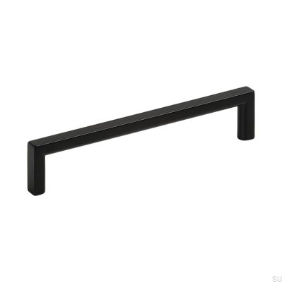 Avlångt möbelhandtag Soft 128 Metal Black
