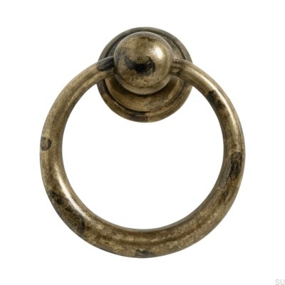 Runt möbelhandtag Ring 157 33 Antik brons