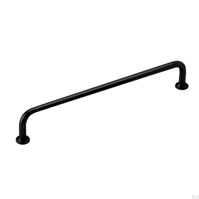 Avlångt möbelhandtag 1353 128 Svart metall