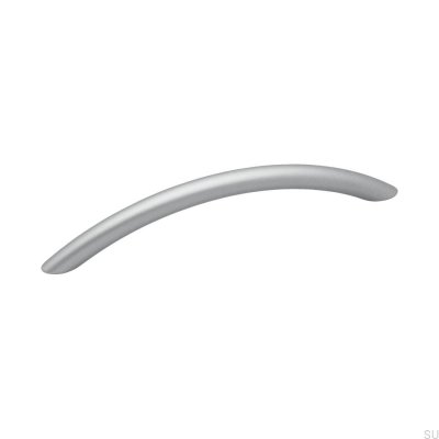 Avlångt möbelhandtag 7861 128 Borstat silver (aluminiumlook)