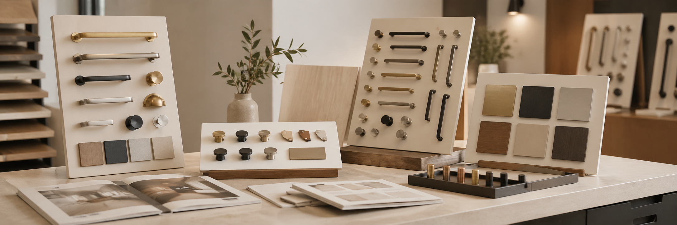 Scandinavian Handles displayer och prover